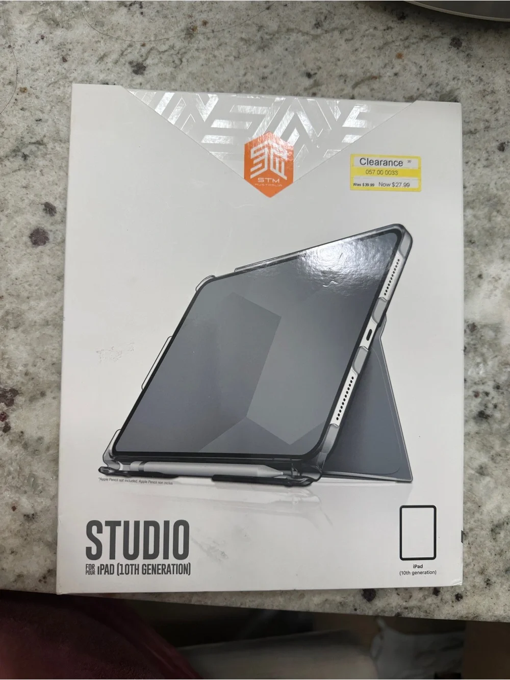 Studio Case for iPad (10th Generation) — Clear/Gray